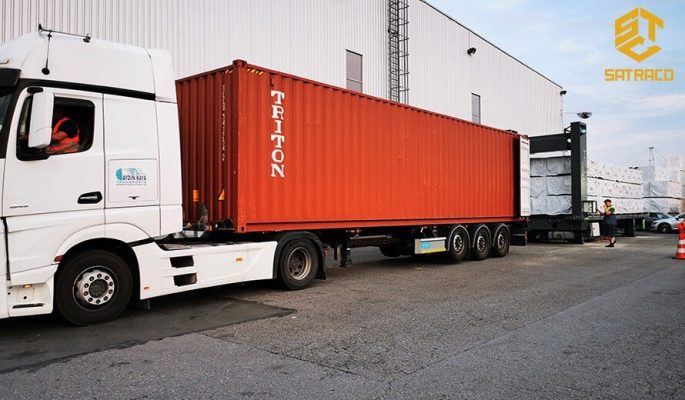 Xe container chuyển hàng 20 feet, 40ft, 45ft, 50ft, 53ft